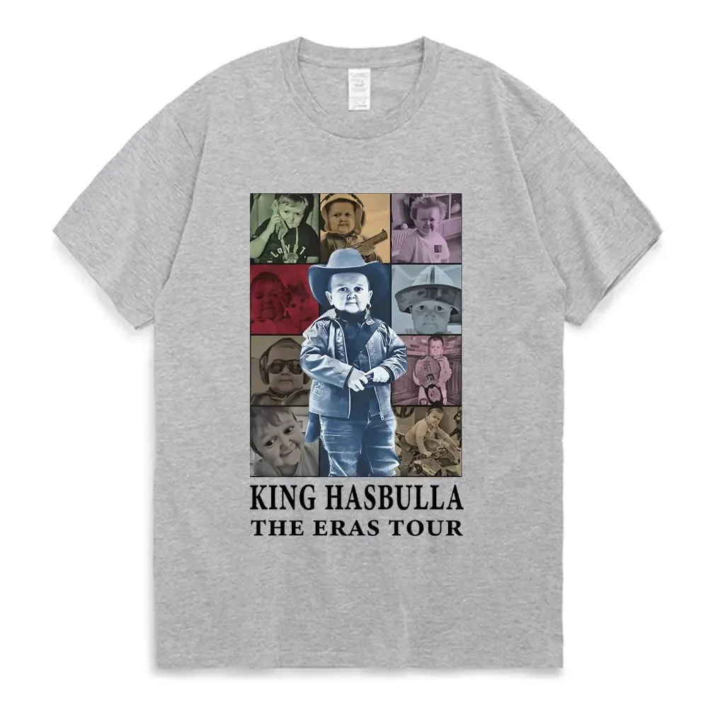 Футболка King Hasbulla The Eras Tour для мужчин, повседневная футболка оверсайз, мужские летние модные топы с коротким рукавом, футболки, одежда для мальчиков