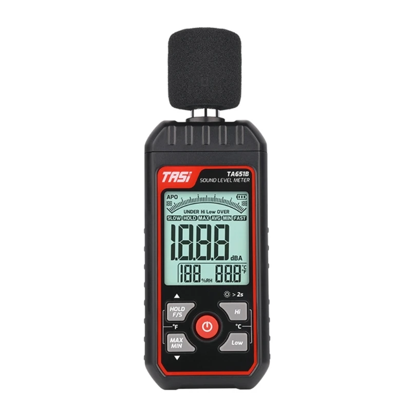 Цифровой шумомер в децибелах Измеритель уровня звука USB DatasConnection 30-130dB Тест R9UF