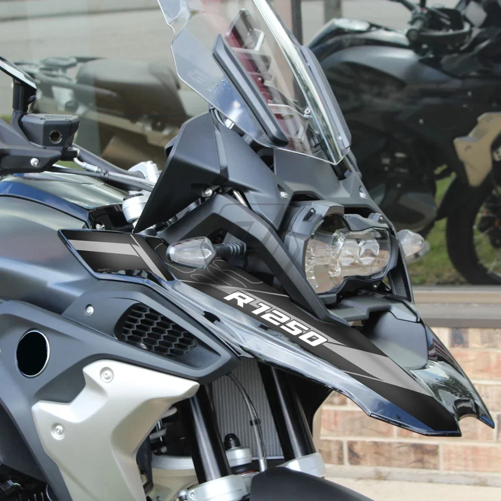 Для BMW Motorrad R1250GS 2019-2022 (кроме ADV) Наклейка на передний обтекатель мотоцикла с защитой