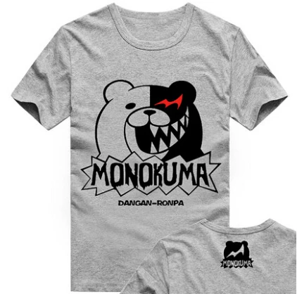 Футболка для косплея Danganronpa, футболка monokuma, хлопковые футболки с коротким рукавом, топы
