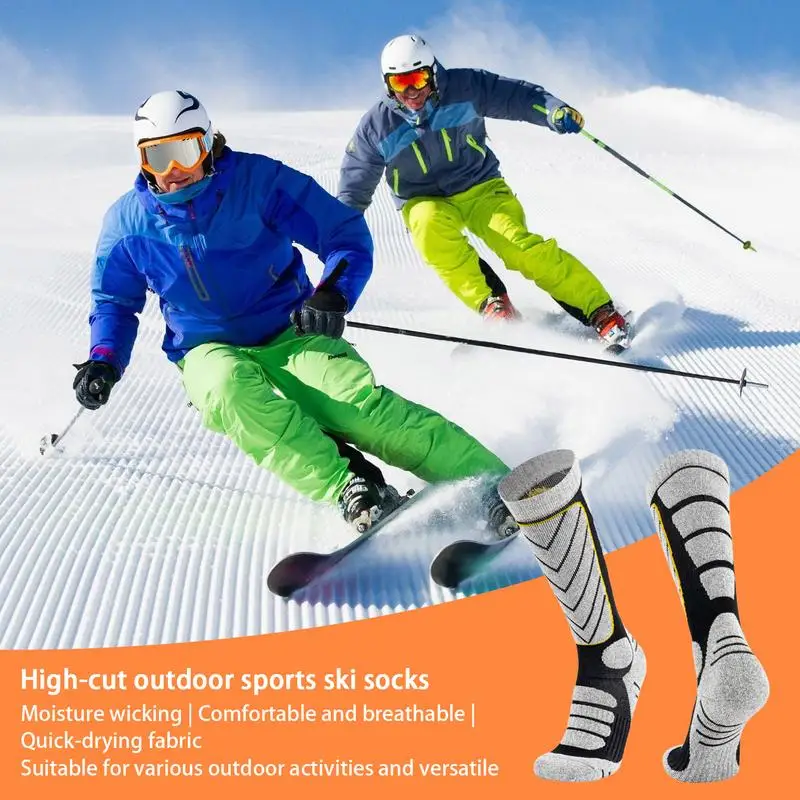 Носки для сноуборда, Лыжные носки, теплые зимние носки для снега, Удобные гольфы, зимние носки для холода