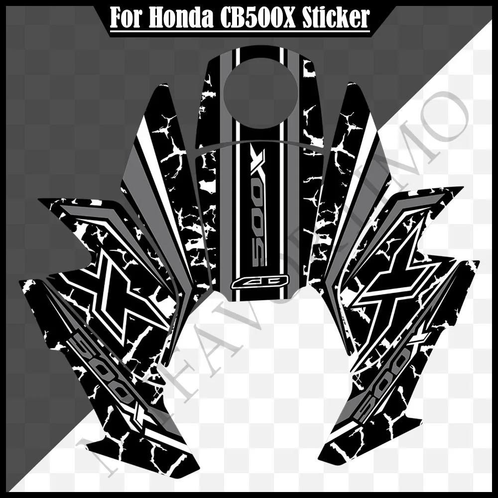 Наклейка на бак для Honda CB500X CB 500X Протектор Эмблема шлема Багажник Багажный Обтекатель Крыло 2017 2018 2019 2020 2021