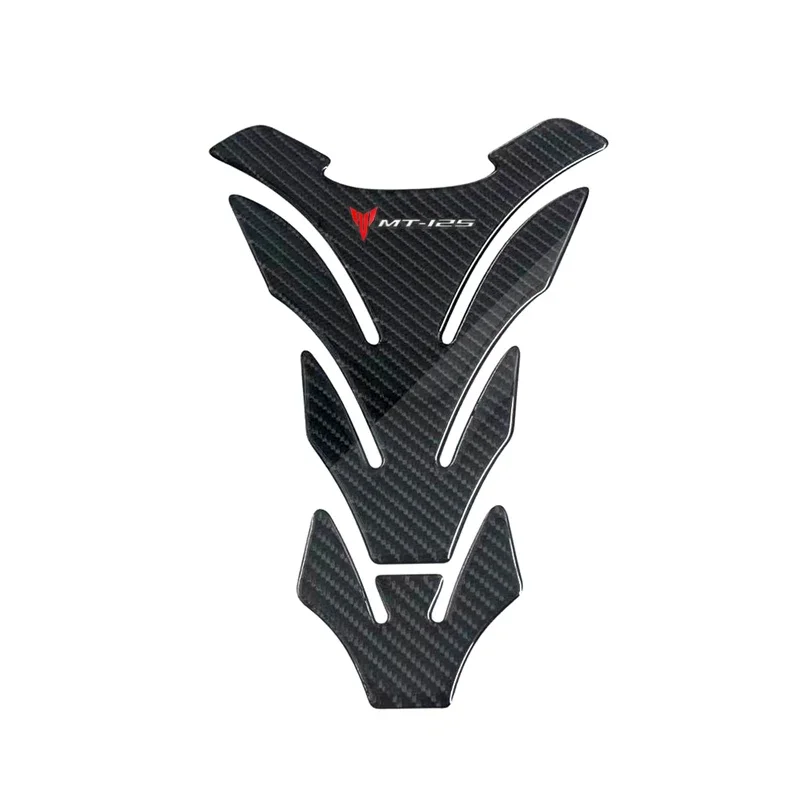 3D Углеродного Волокна Мотоцикл Топливный Бак Pad Крышка Протектор Наклейка Наклейки Для Yamaha MT125 MT 125 MT-125