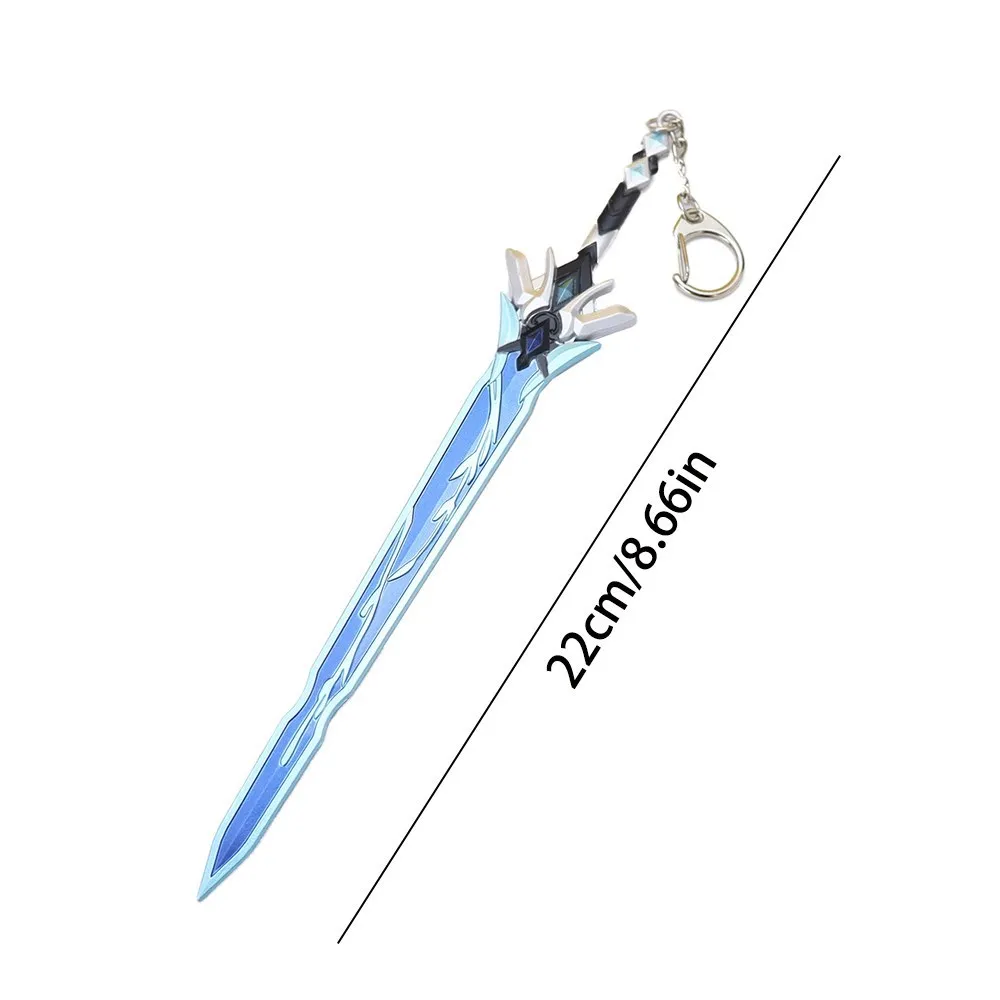 Игра Honkai Star Rail Брелки с мечом Косплей Yanqing Мини Металлическая модель оружия Брелоки Аксессуары Фанаты Подарки Коллекции Реквизит