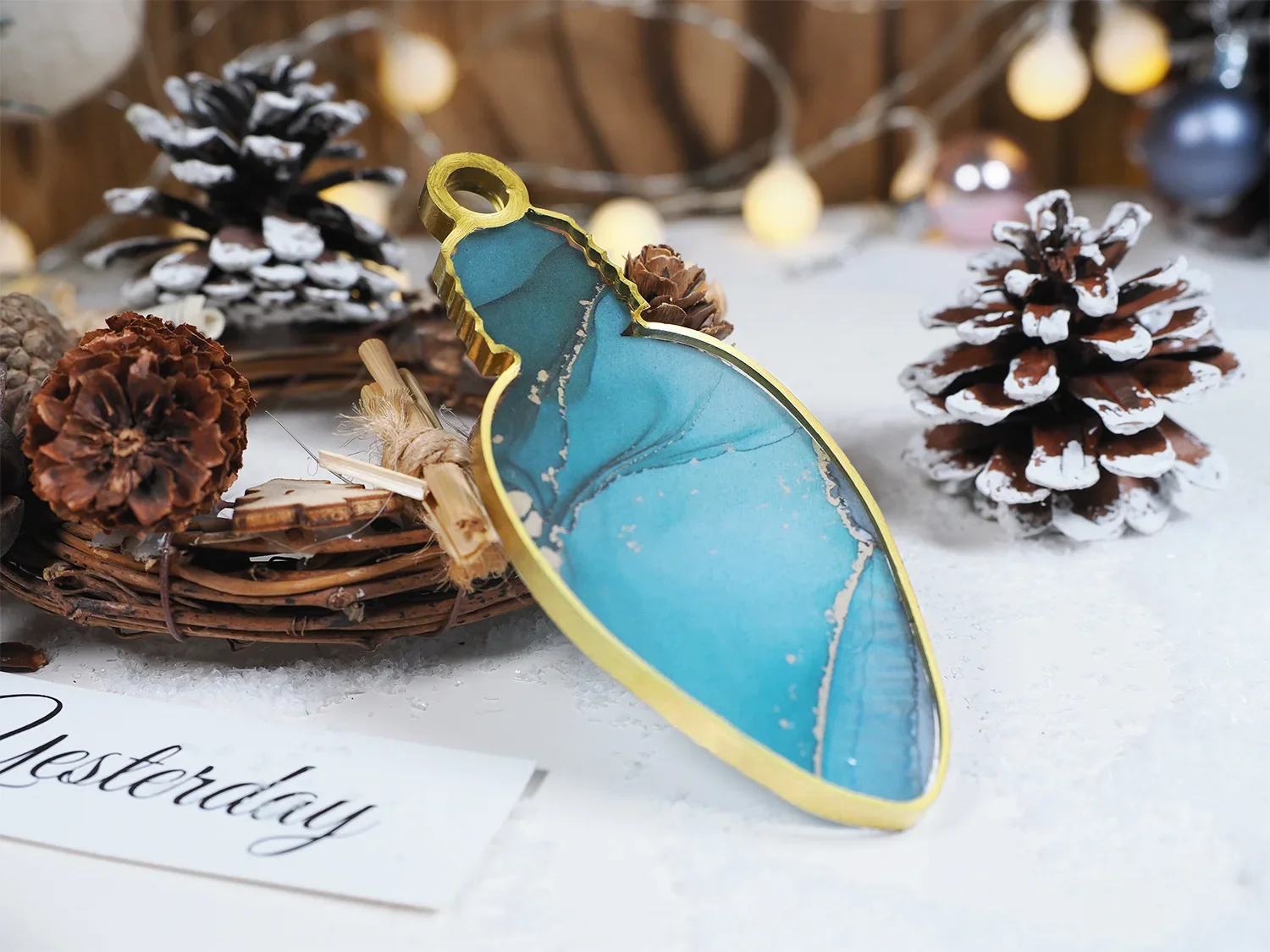 Рождественские украшения ручной работы Креативные подвесные украшения Брелок для ключей Форма из эпоксидной смолы Силиконовые формы DIY