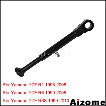 Мотоциклетная Черная Боковая Подставка Для Yamaha YZF R1 R6 R6S Регулируемая Подставка Для Ног T-6 Алюминиевая Подставка Для Ног