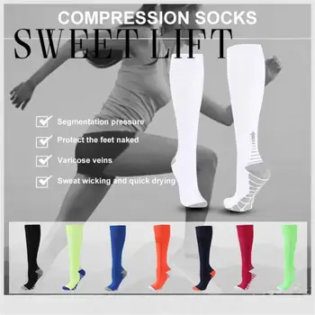 Для взрослых Улучшают кровообращение, устойчивы к запахам, впитывают влагу, носки для телят Для активного отдыха, компрессионные носки для фитнеса С лучшим рейтингом