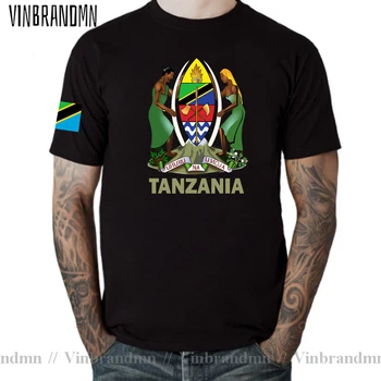 Танзания Танзанийская Мужская футболка Новейшие Модные Трикотажные изделия Национальная Команда 100% Хлопковая футболка Одежда Флаг Страны Спортивная ТЗА Суахили