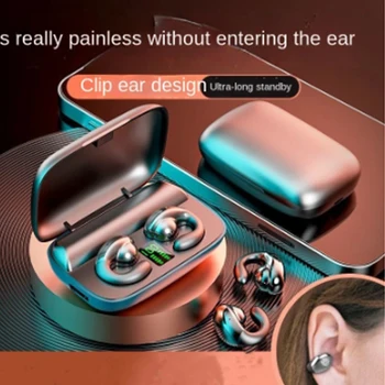 2023 Беспроводные наушники Bluetooth 5.3 Наушники с костной проводимостью, зажим для ушей, наушники-вкладыши, проводящие стереофонические спортивные наушники для LG