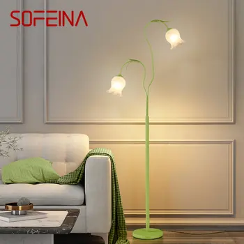 SOFEINA Современный Скандинавский торшер с цветочным креативным светодиодным светильником для дома, Гостиной, Спальни