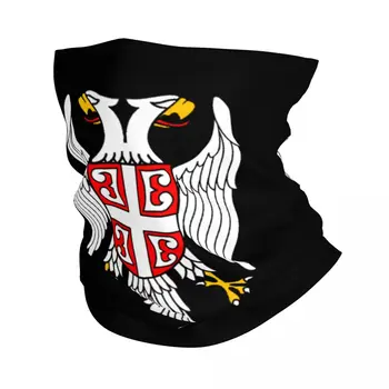 Сербский Орел Герб Шеи Гетры Женщины Мужчины Ветрозащитный Зимний Сербский Флаг Бандана Шарф для Катания на Лыжах