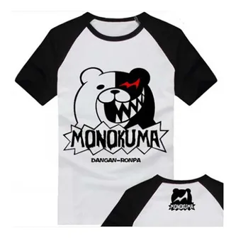 Футболка для косплея Danganronpa, футболка monokuma, хлопковые футболки с коротким рукавом, топы