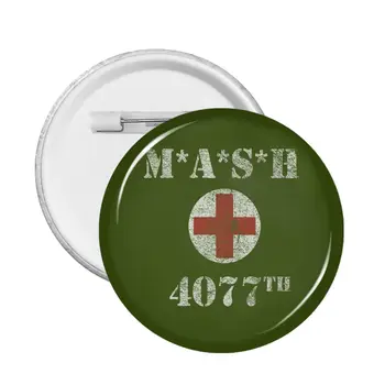 Подарочный значок Mash Cute 4077 Us Army Medic Hat Мягкая кнопка-булавка Круглые булавки для брошей одежды