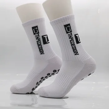 Нескользящие футбольные носки, мужские носки-трубки с фрикционной прокладкой, носки для бега по снегу, пеших прогулок, спортивные чулки выше колена, баскетбольные носки