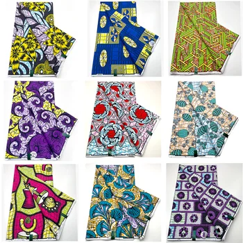 Гарантированные настоящие африканские восковые отпечатки стиль ткань Анкара Гана хлопок с восковым принтом африканская ткань настоящая нигерийская восковая ткань