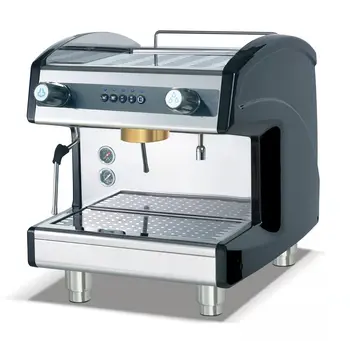 Итальянская кофеварка для эспрессо, электрическая полуавтоматическая кофемашина из нержавеющей стали с одной насадкой для приготовления кофе