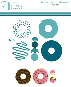 Набор штампов для вырезания крошечных пончиков slimline essentials трафарет для скрапбукинга для поделок ручной работы