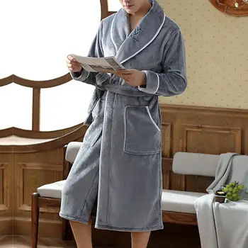 Женская пижама, пижама унисекс, супер мягкая мужская зимняя пижама, впитывающий халат с карманом, уютная пара для дома