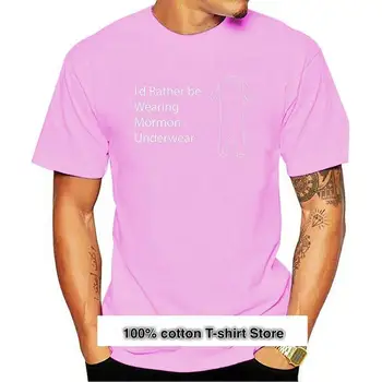 Camiseta de cuello redondo para hombre, ropa interior de Mormon, informal, Crazy, letras, primavera y otoño