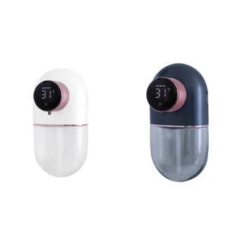 1 комплект смарт-дозатора мыла USB Перезаряжаемая жидкость для мытья рук с цифровым дисплеем Пена для рук Черный