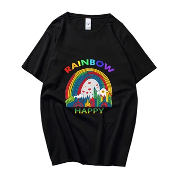 Женская одежда Pride Month Demon, летние топы с персонализированным принтом граффити, повседневная футболка с короткими рукавами для пар, высококачественная