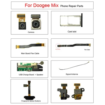 Док-станция для зарядки USB для Doogee Mix Основная плата Гибкий кабель Гибкие печатные платы/Передняя камера заднего вида/Сигнальная антенна/Кнопки регулировки громкости, отпечатки пальцев