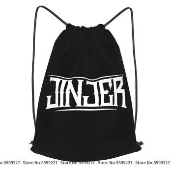 Jinjer Logo Groove Metal Band 2009 Рюкзак на шнурке, милая сумка для покупок в новом стиле, многофункциональная спортивная сумка