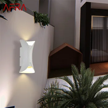 Настенное бра AFRA Patio, белые наружные настенные светильники, Водонепроницаемые IP65, Креативный Новый дизайн для дома, веранды, балкона, двора, виллы