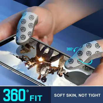Чехол Для Мобильного Телефона Для Игр На Палец, Защищающий От Пота, Нескользящие Перчатки Для Пальцев, Рукав Для Большого Пальца С Сенсорным Экраном Для PUBG