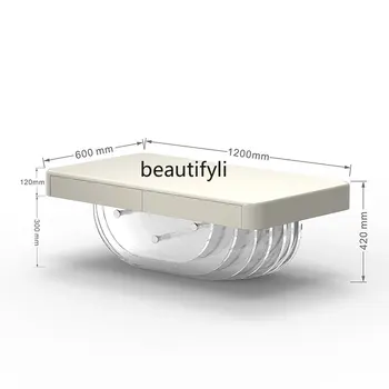 Итальянский Современный минималистичный акриловый чайный столик для гостиной, домашний светильник, роскошный Креативный чайный столик особой формы
