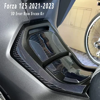 Аксессуары Forza125 Комплект 3D наклеек из эпоксидной смолы для Honda Forza 125 2021 2022 2023