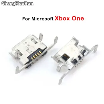 ChengHaoRan 2-10 шт. Micro USB Мощность Зарядки Зарядное Устройство Разъем Док-Станция Порты И Разъемы Для Xbox One Геймпад Запчасти Для Ремонта Контроллера