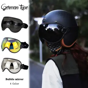 Мотоциклетный шлем Очки с пузырчатым козырьком Ветрозащитные Солнцезащитные очки Подходят для ретро-шлема Hompson MOTO3 BELL MOTO3 ROYAL SHOEI