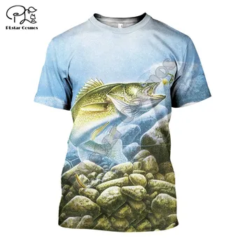 PLstar Cosmos Красивая рыба с 3D принтом 2021, новая модная футболка Harajuku, уличная одежда для мужчин/женщин, прямая поставка с коротким рукавом, F24