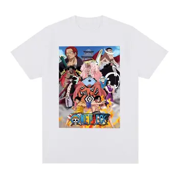 Цельная винтажная футболка из японского аниме, хлопок, Harajuku, Забавный мультфильм, мужская футболка, Уличная новая футболка, женские топы