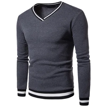 Зимний мужской однотонный пуловер 2023, свитер, трикотаж, Европейская и американская молодежная мода, роскошь для отдыха, Универсальный топ