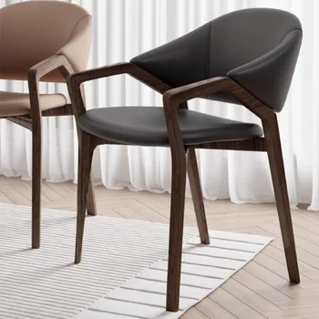 Скандинавские обеденные стулья из искусственной кожи, Кухонные Свадебные Роскошные обеденные стулья, Современный Балкон, Cadeira Jantar Мебель для дома BL50CY