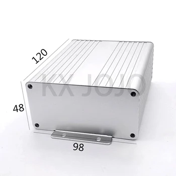 Алюминиевый корпус 98*48*120 мм Электрическая Интегрированная Коробка Гибочного Типа Корпус Печатной Платы DIY Silver