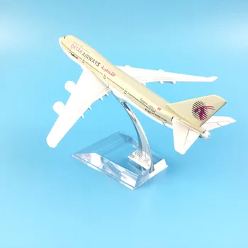 QATAR Airways Boeing 747 B747 400 Airlines 16 СМ МОДЕЛЬ САМОЛЕТА ИЗ МЕТАЛЛИЧЕСКОГО СПЛАВА Детские Игрушки САМОЛЕТ ПОДАРОК НА ДЕНЬ РОЖДЕНИЯ