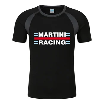 2023 Новая мужская футболка Martini Racing с принтом, летняя модная футболка с коротким рукавом, удобная спортивная футболка высокого качества, топ