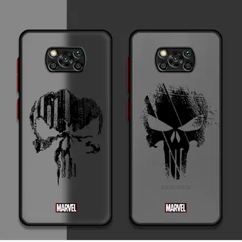 Чехол Marvel The Punisher С Логотипом Shell Capa Чехол Для Телефона Xiaomi Poco M3 M5s X4 GT F3 M5 X4 Pro X3 Pro C40 X5 Pro X3 NFC Luxury