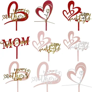 Новый Акриловый Топпер для торта Best Mom's Ever Happy Mother's Day для украшения торта на День матери в честь Дня рождения мамы