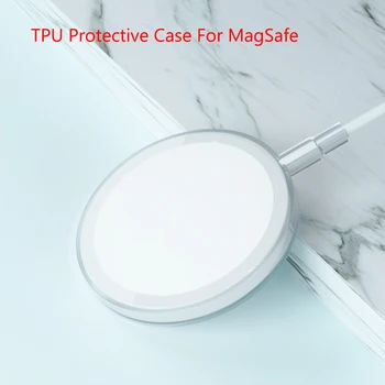 Прозрачный защитный чехол из ТПУ для беспроводного магнитного зарядного устройства MagSafe для iPhone 12 mini 11 Pro Max X XS Max XR 8 Plus