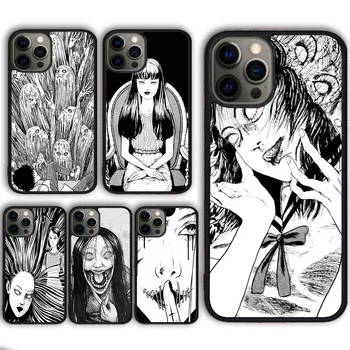 Японский комикс ужасов Чехол для Телефона Чехол для iPhone 15 SE2020 13 14 11 12 Mini Pro Max XR XS 6 7 8 Plus coque fundas Shell