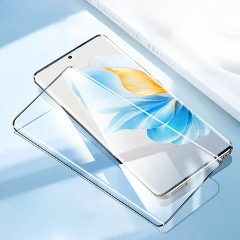 3D изогнутое закаленное стекло для Huawei Honor 100 100Pro, защитная пленка для экрана Honor 100 Pro, прозрачное стекло с защитой от синего света, полное покрытие