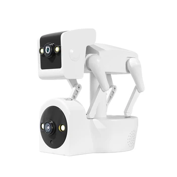 1080P 5G Двухобъективная Камера-Робот-Собака Полноцветная PTZ IP-Купольная Камера Yoosee APP AI Humanoid Detection Радионяня-EU Plug