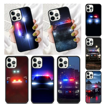 Полицейские машины Светятся Ночью Чехол для телефона iPhone 15 SE2020 7 8 Plus XR XS для Apple 13 11 12 14 Mini Pro Max Cover coque fundas