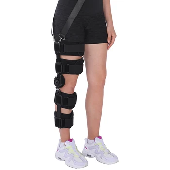 Регулируемая фиксация коленного бандажа TJ-KM001 С ортезом для травм коленного сустава при переломе