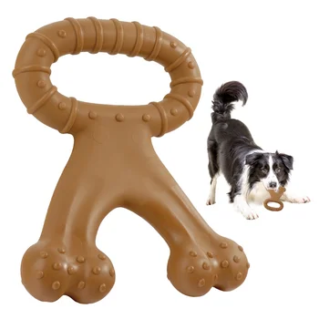 Интерактивные игрушки для собак; Прочные, поддерживающие активный укус и игру, легкие игрушки со вкусом говядины для средних и крупных собак (2 шт.)