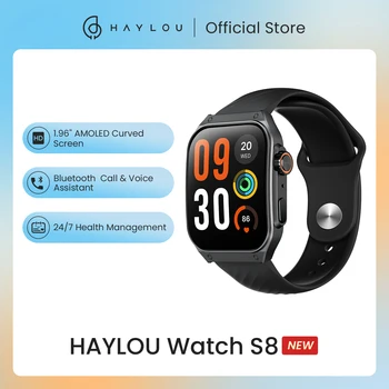 Умные часы HAYLOU Watch S8 с изогнутым экраном 1,96 
